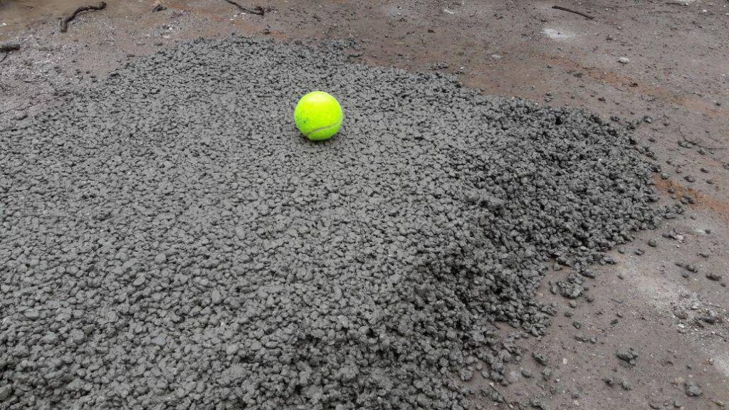 Das Fundament beim Padel Court - Padel