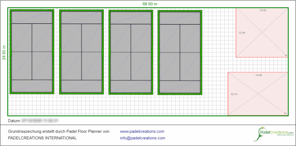Layouts with Padel Floor Planner - Padel